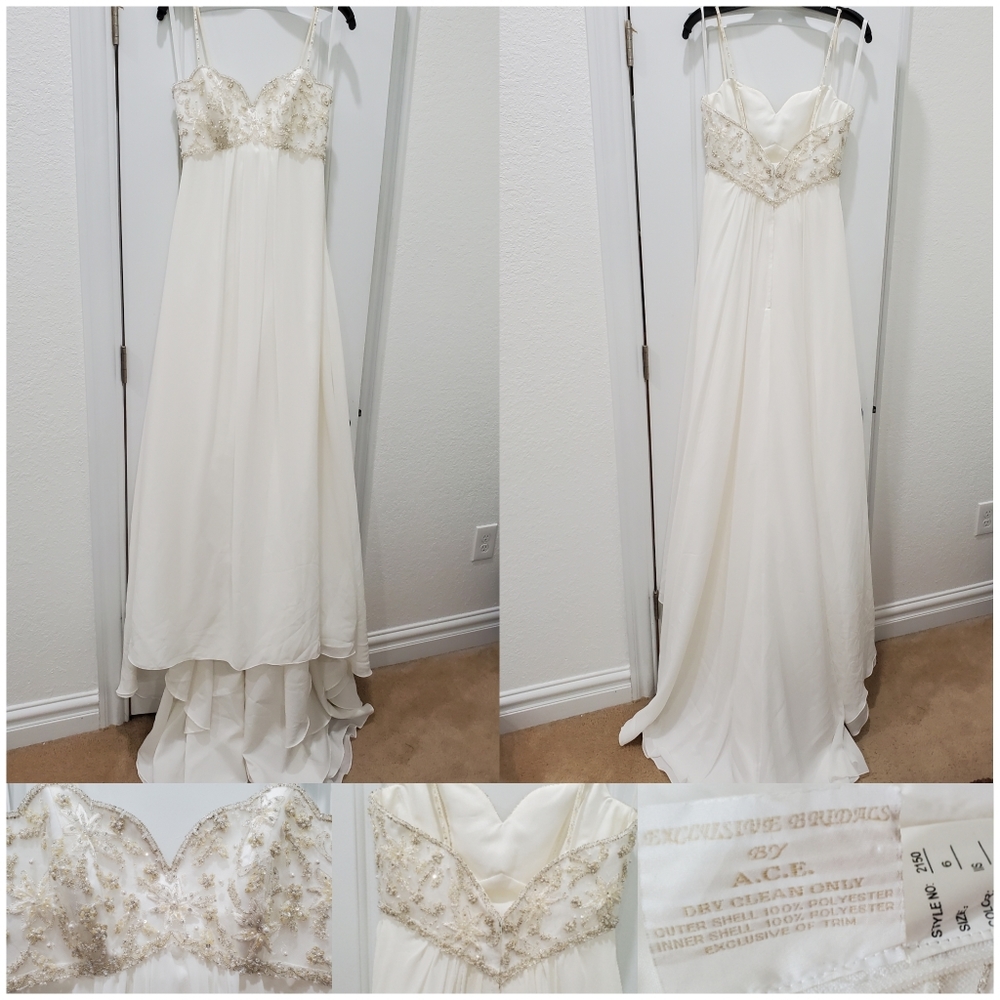 Exclusive Bridals by A.C.E. Wedding Dress- Sz 6